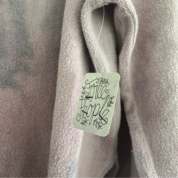 NWT Free People Someday Oversized Sweatshirt XS Purple JB - Picture 4 of 9